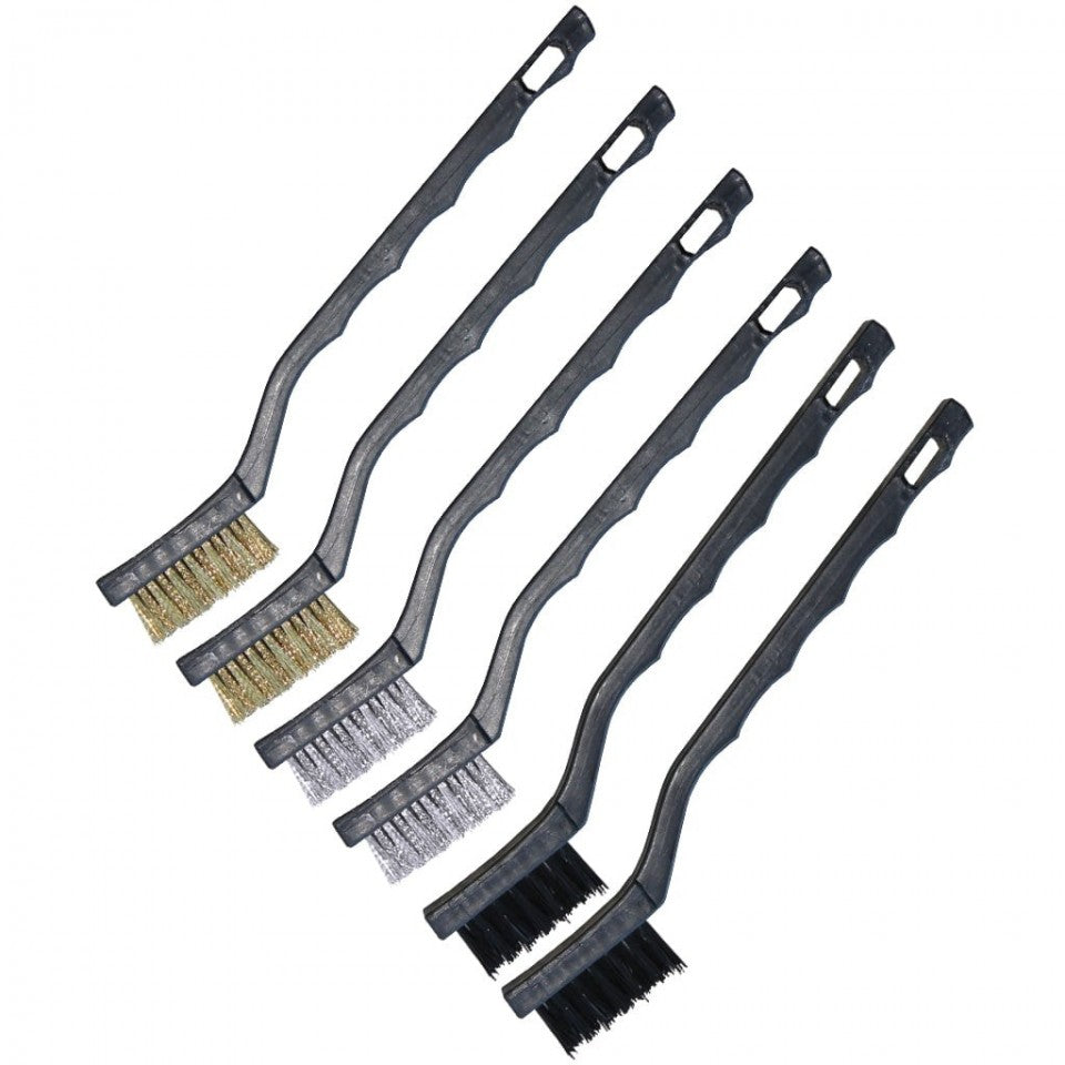 Assortiment de mini brosses 175mm - 6 pièces | SP Tools | T830807