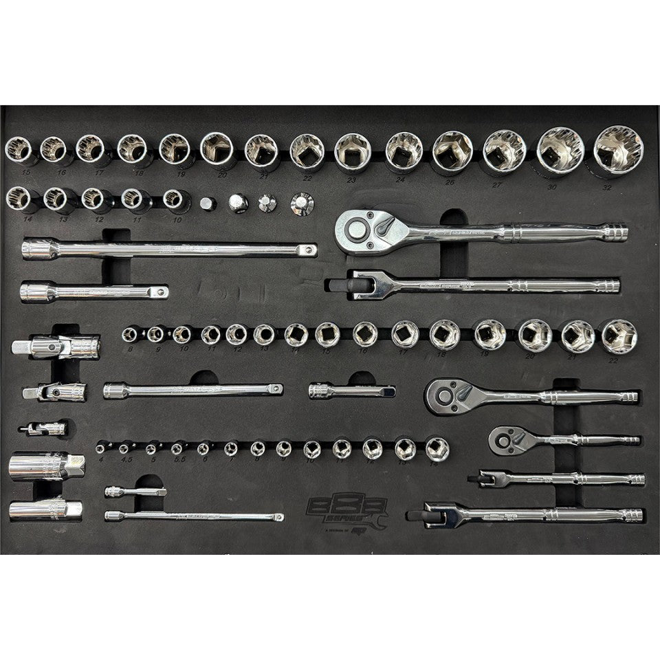 Servante 8 tiroirs dont 6 équipés de 420 outils 888 SERIES | SP Tools | T850150