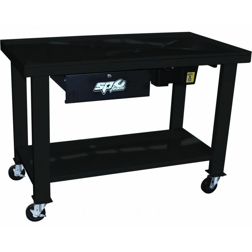 Établi avec récupérateur de fluides 1,2m avec 1 tiroir | SP Tools