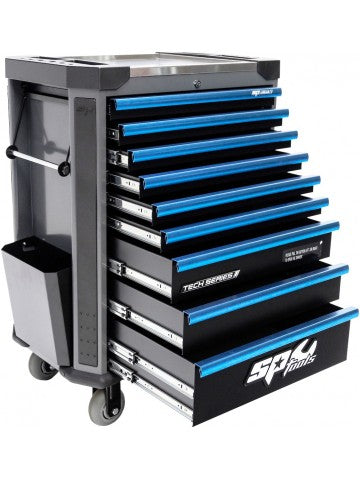 Servante 9 tiroirs dont 4 équipés de 214 outils TECH Series | SP Tools