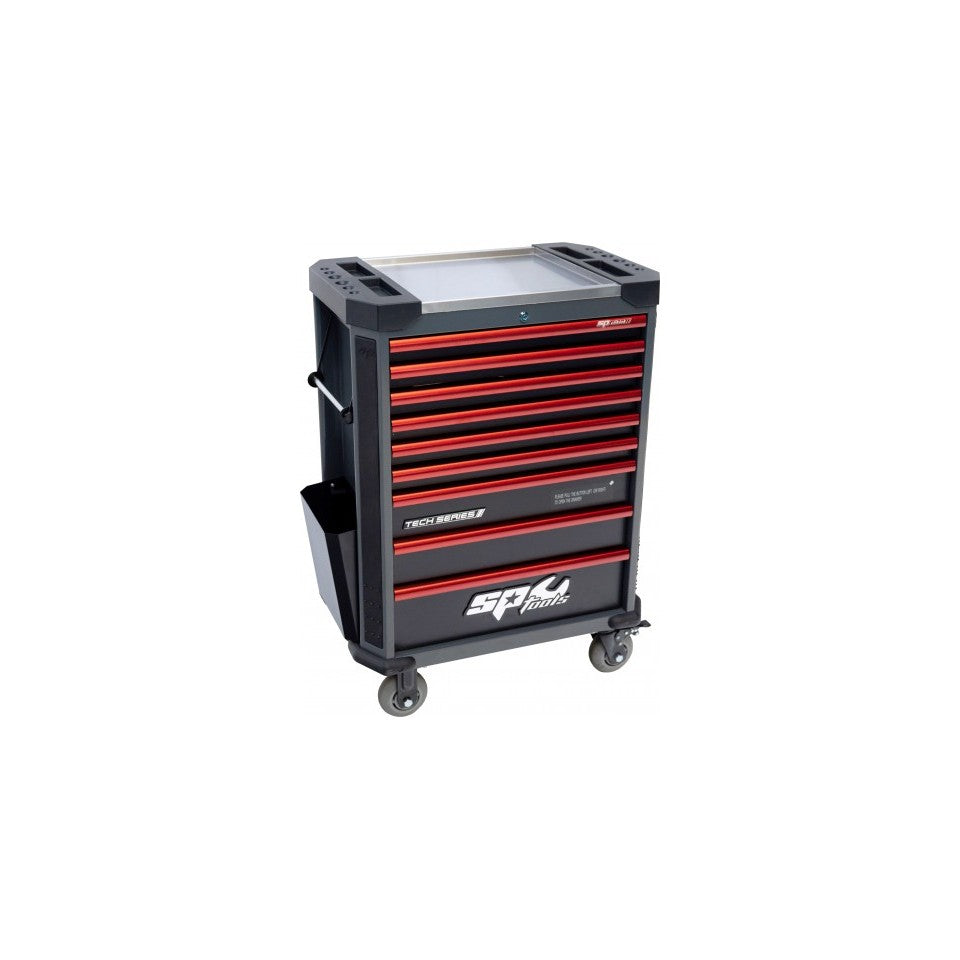Servante 9 tiroirs dont 8 équipés de 400 outils TECH SERIES | SP Tools