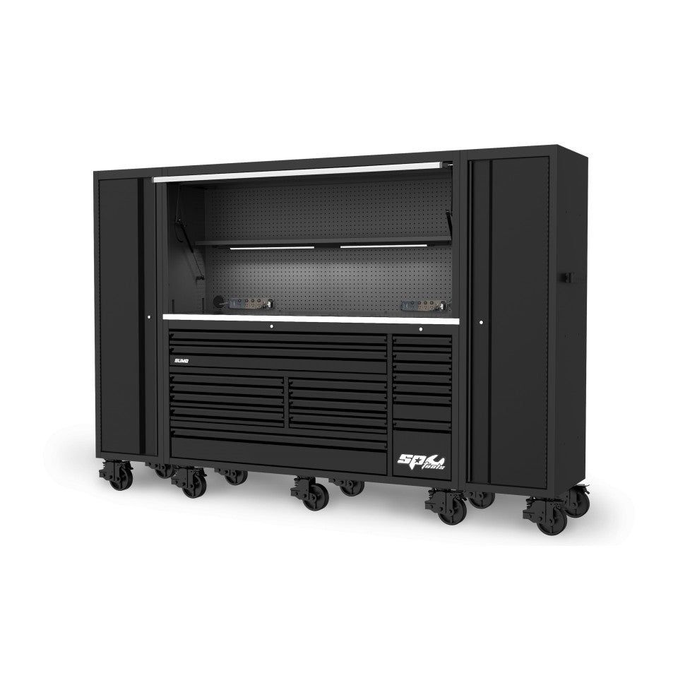 Servante XXL 19 tiroirs dont 11 tiroirs équipés de 622 outils plateau Inox USA SUMO SERIES | SP Tools | SP01128XL