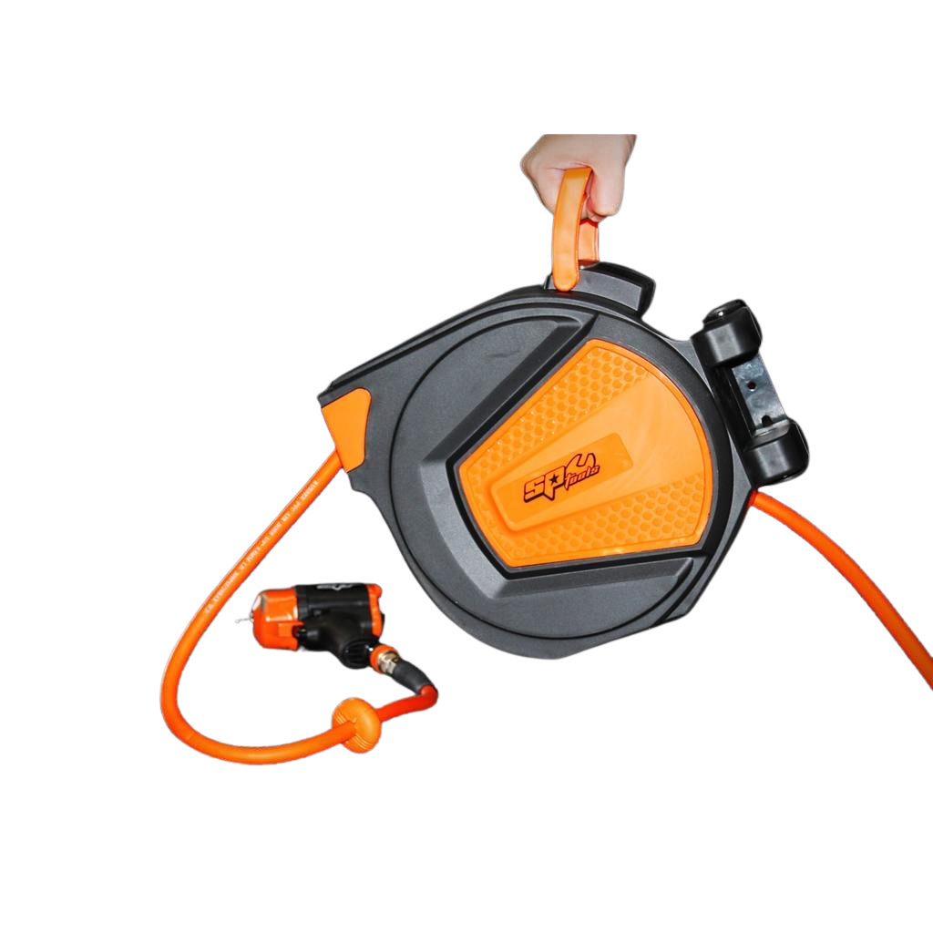 Enrouleur pour tuyau d'air comprimé - longueur 15m | SP Tools Default Title