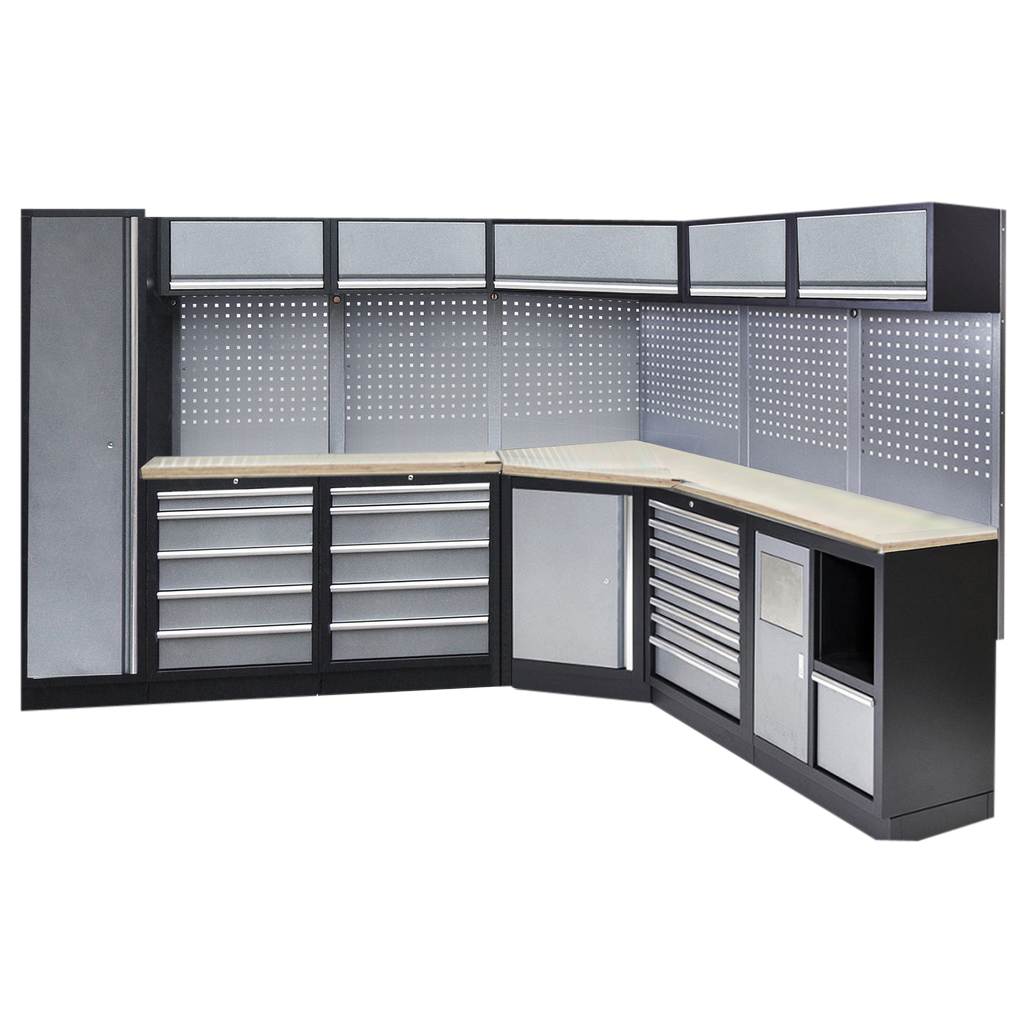 Mobilier pour atelier en angle 6 modules | SP Tools Bois
