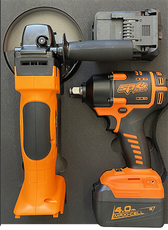 Module d'outils sur mousse - Meuleuse et Clé à Chocs (S) - pour servantes et mobiliers d'atelier SP Tools - 5 pièces | SP Tools Default Title