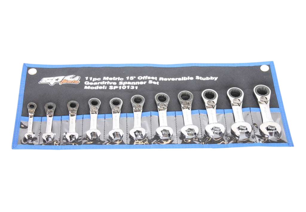 Jeu de mini clés mixtes à cliquet réversible - de 8 à 19 mm - 11 pièces | SP Tools Default Title