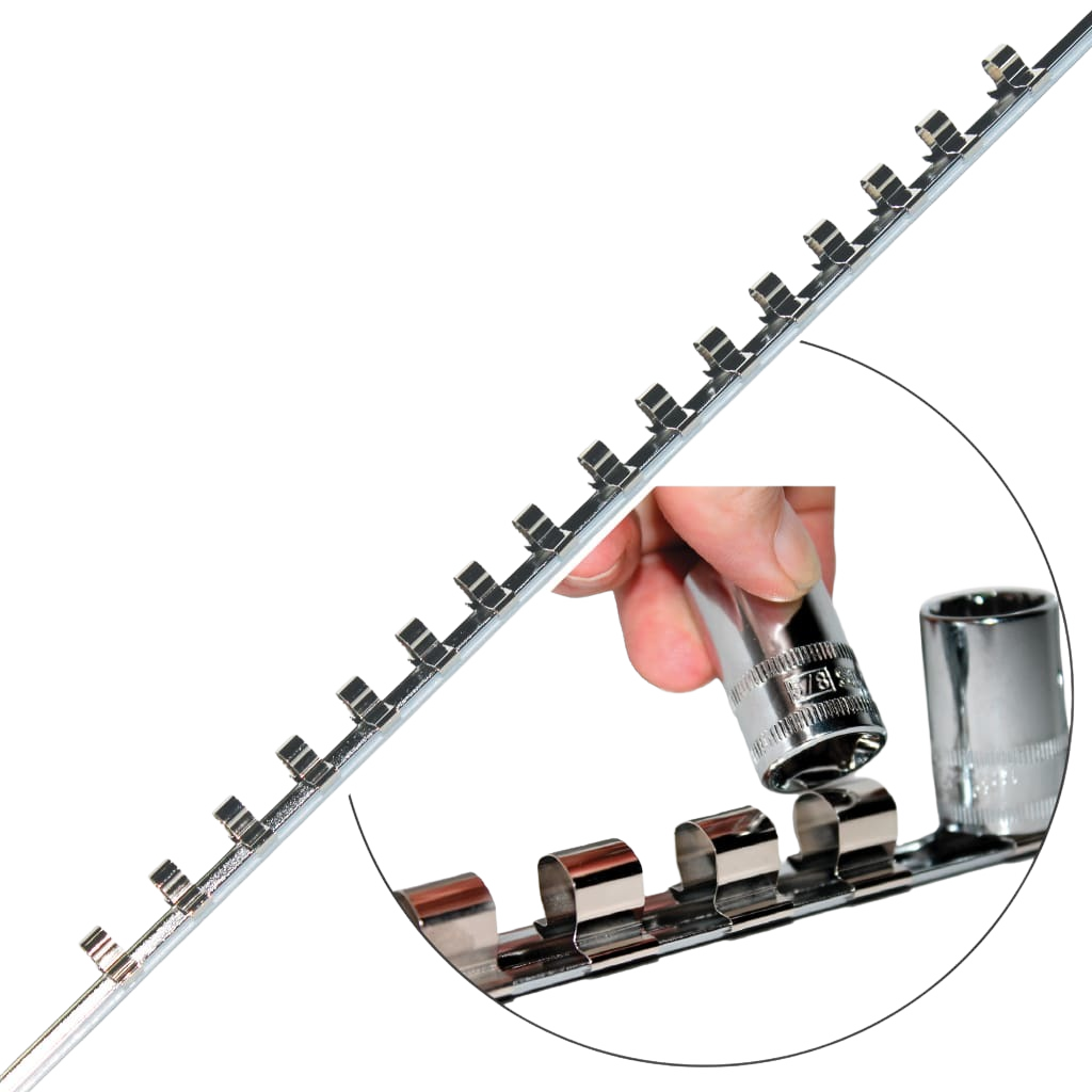 Rail pour douilles 1/4'' - 16 emplacements | SP Tools Default Title