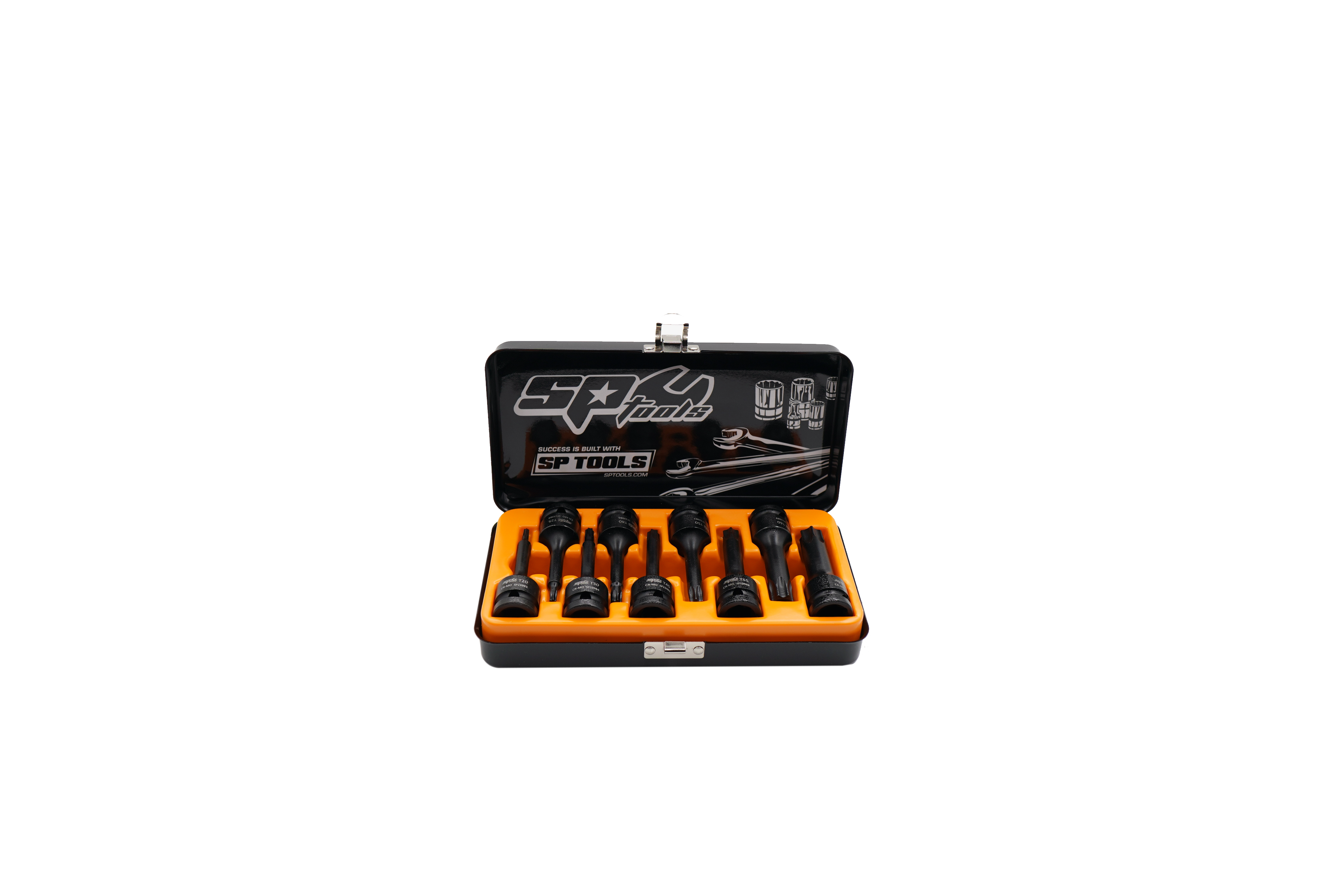 Coffret de douilles tournevis à chocs 1/2'' Torx - de T20 à T70 - 9 pièces | SP Tools