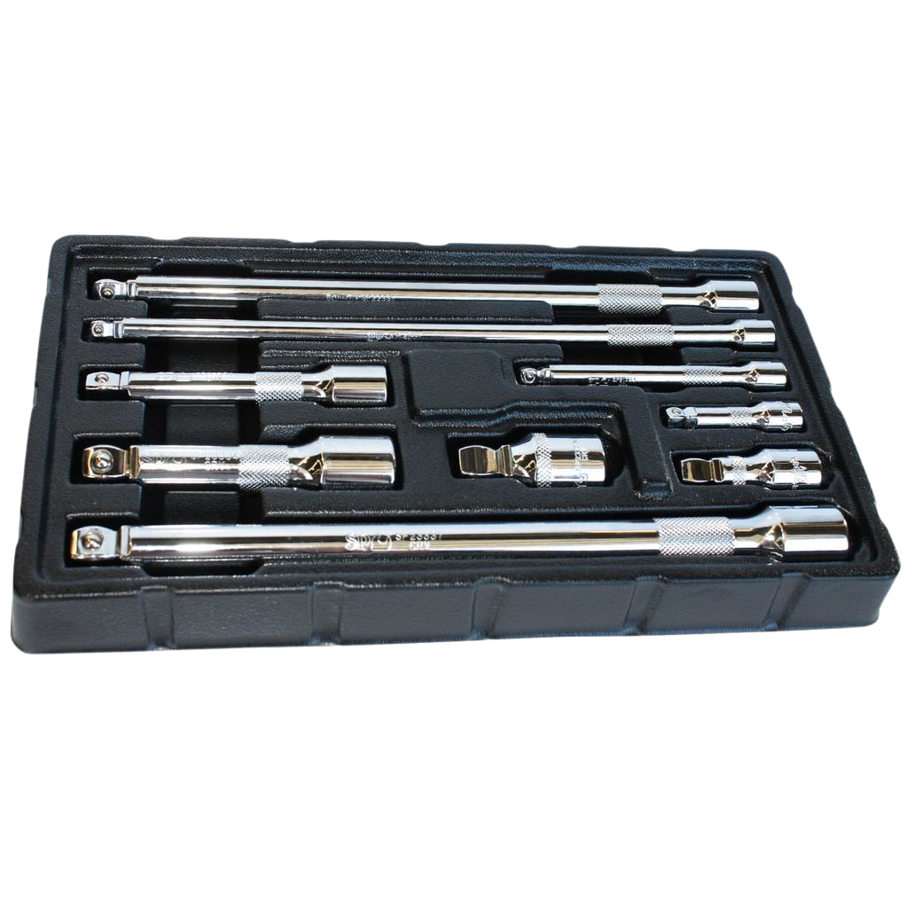 Jeu de rallonges 1/4'' 3/8'' 1/2'' - 9 pièces | SP Tools Default Title