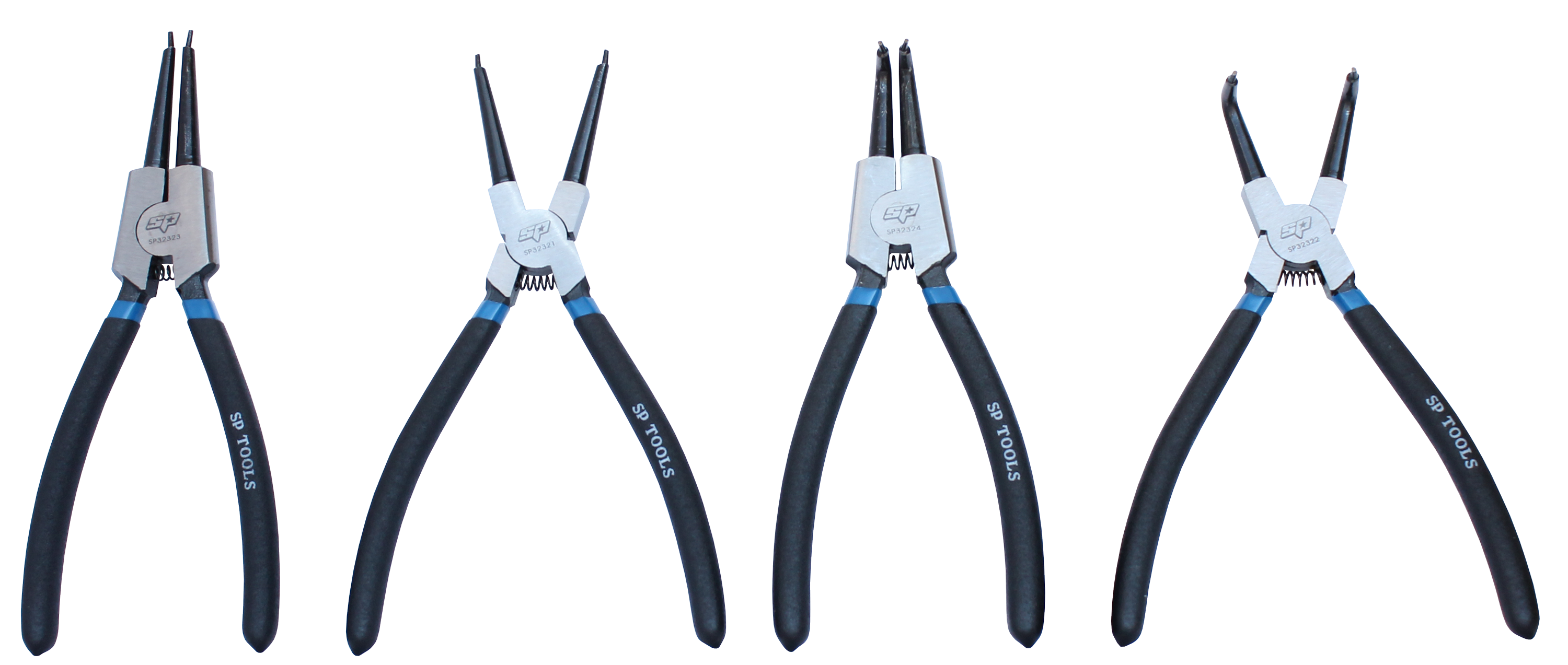 Jeu de pinces circlips - 4 pièces | SP Tools 240 mm