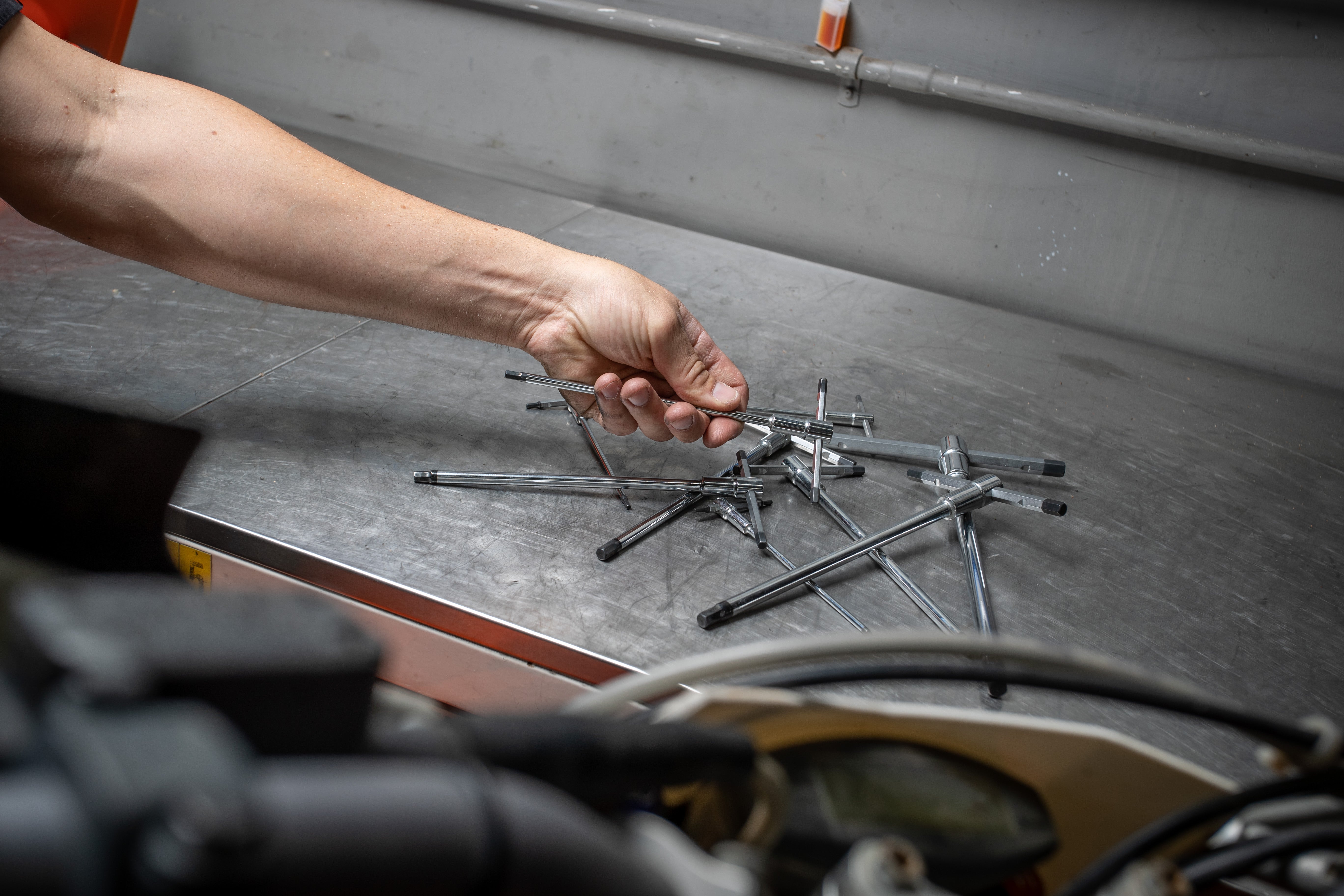 Jeu de clés mâles 6pans à poignée en T coulissante - 8pcs | SP Tools