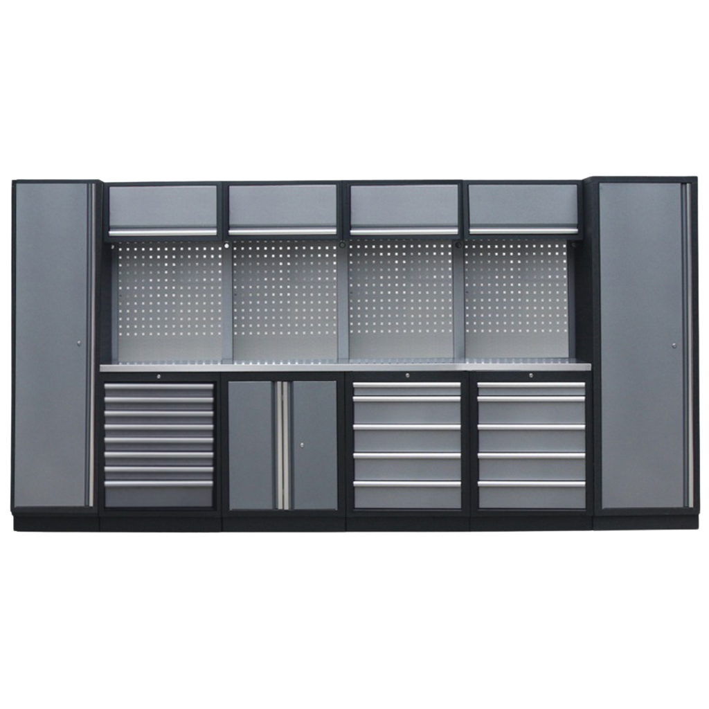 Composition pour atelier 4 modules et 2 armoires simples | SP Tools Inox