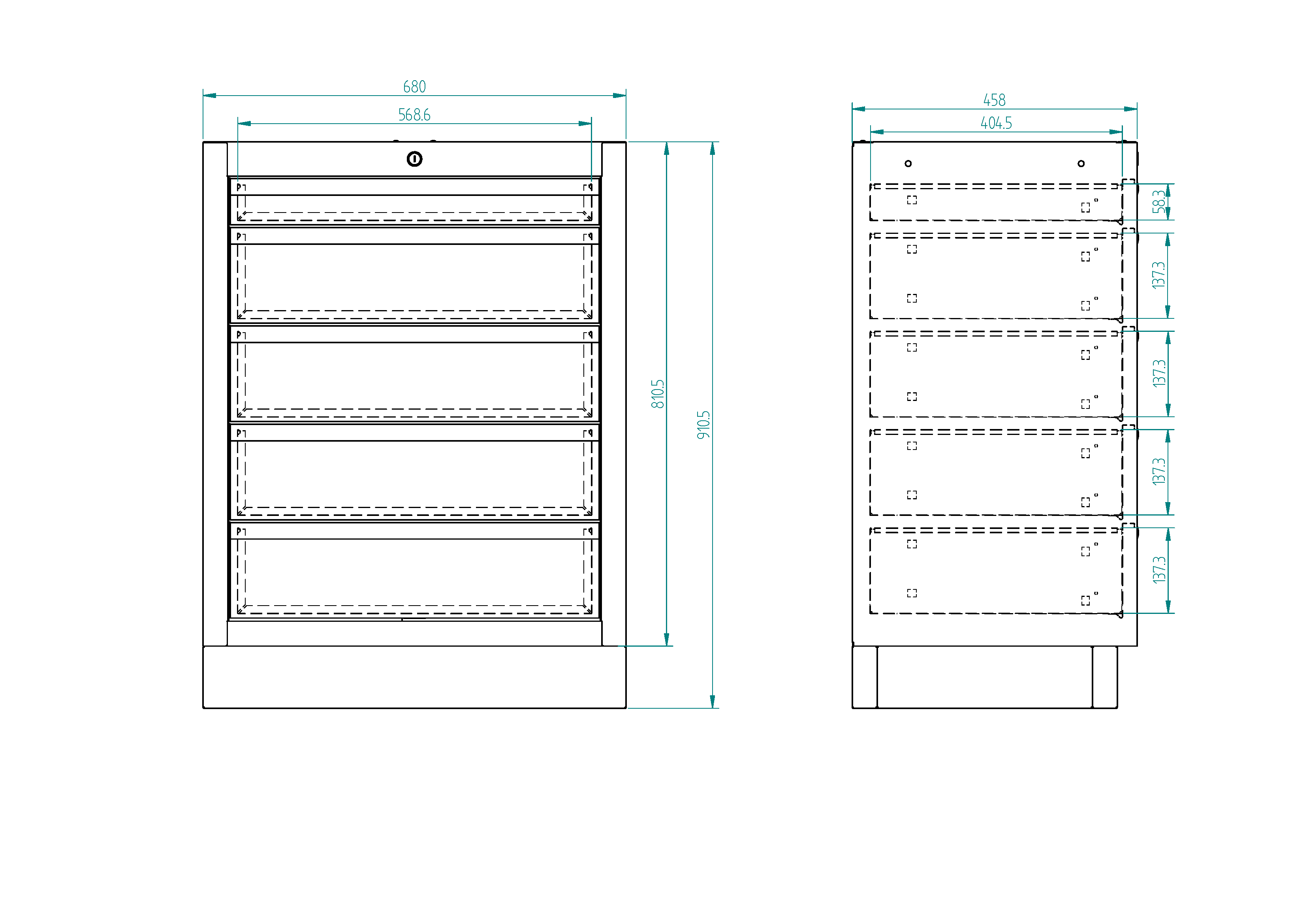 Meuble bas 5 tiroirs | SP Tools
