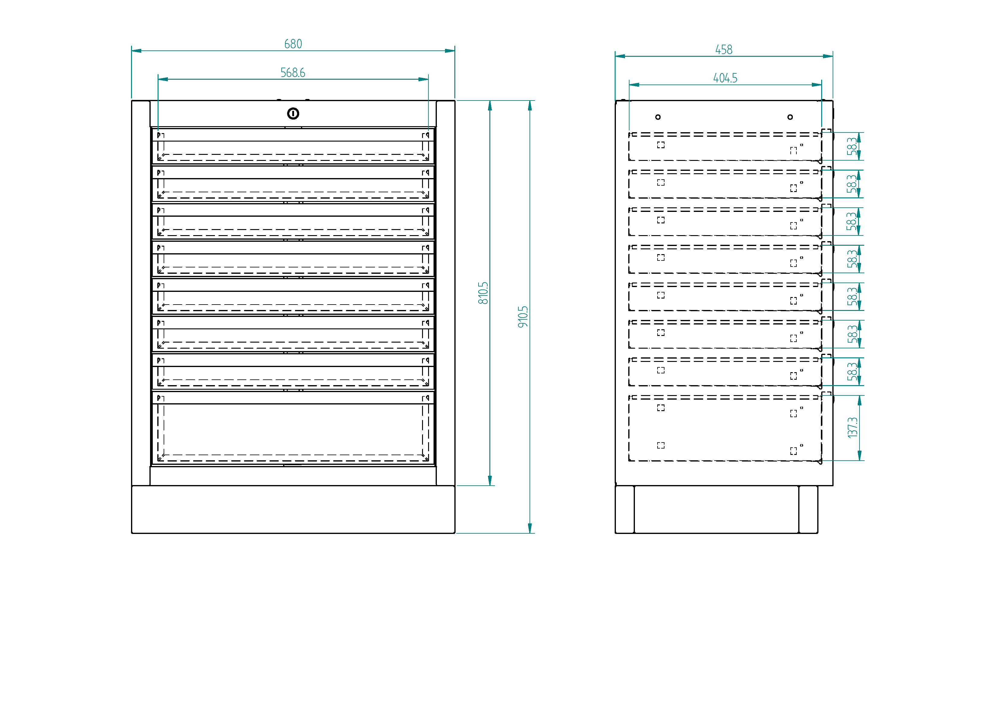 Meuble bas 8 tiroirs | SP Tools