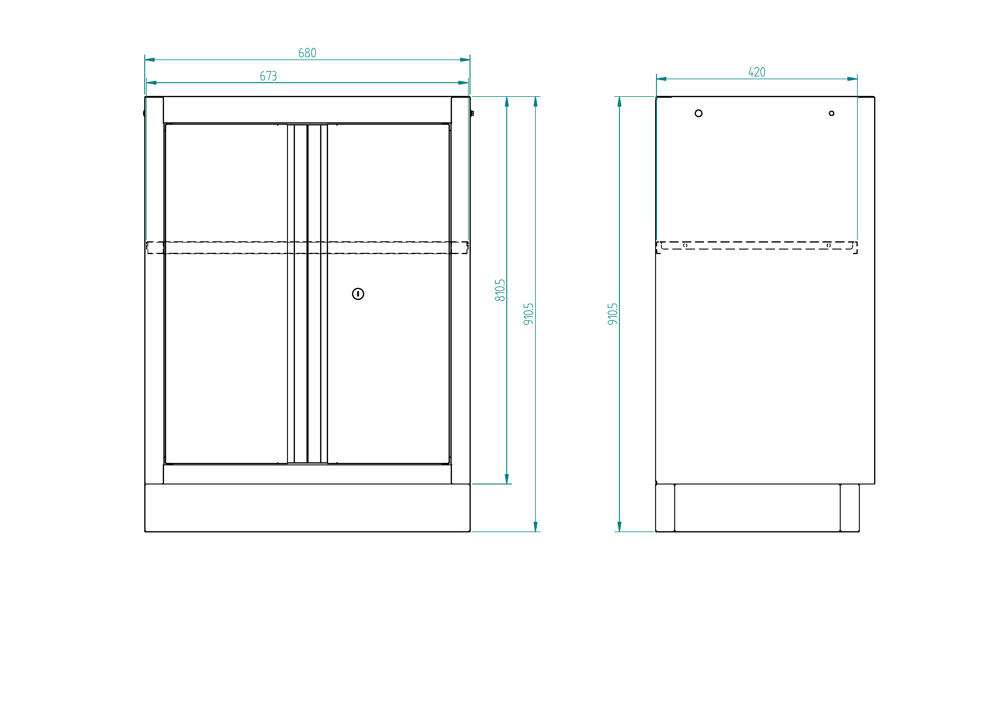 Armoire basse 2 portes | SP Tools