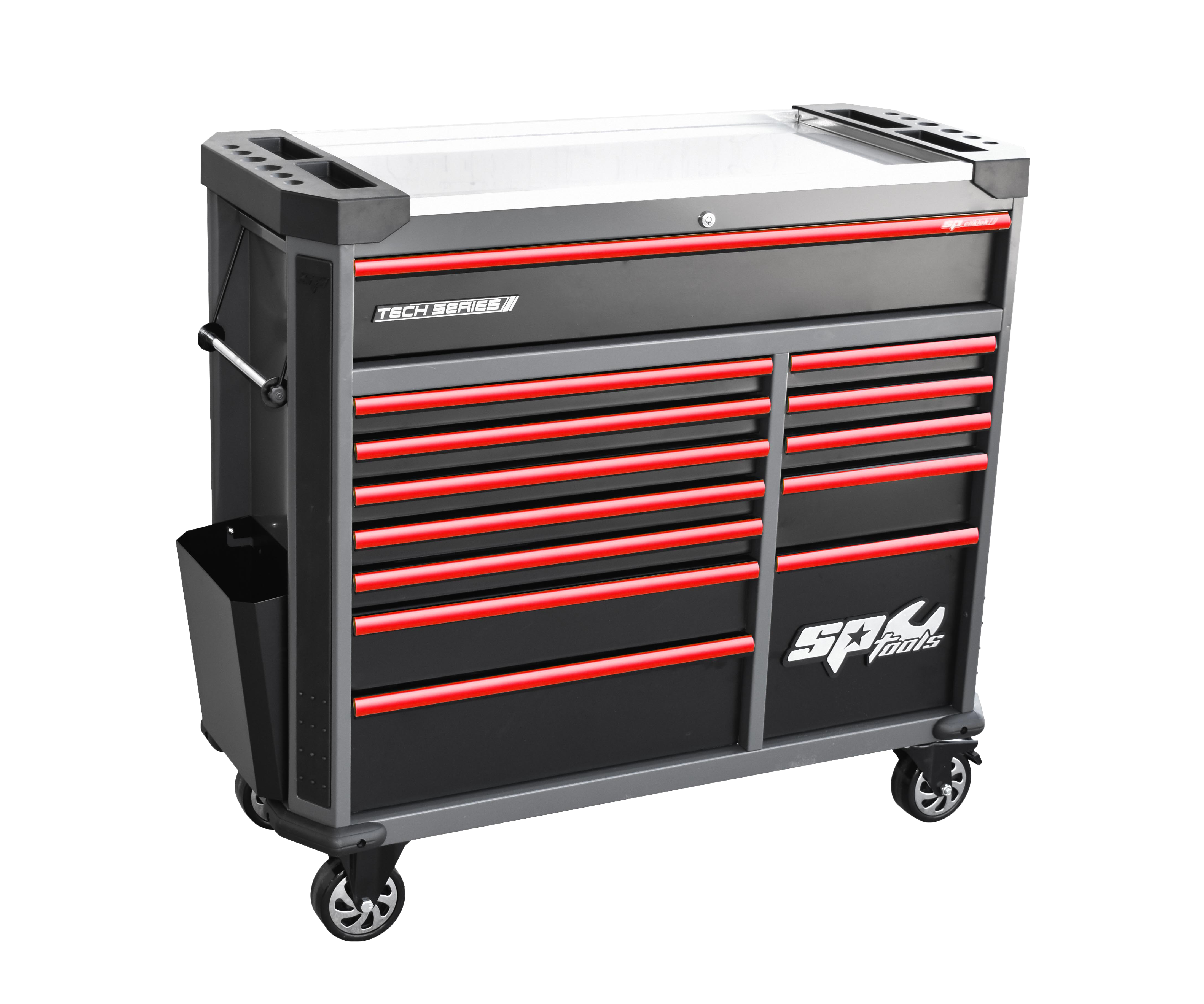 Servante XL 13 tiroirs Tech Series | SP Tools Noir Rouge