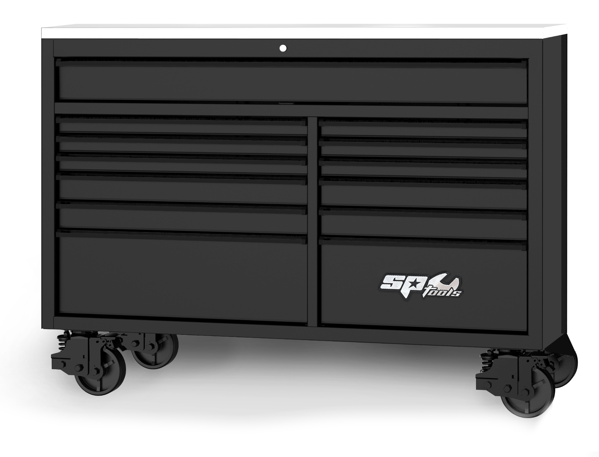 Établi mobile professionnel 13 tiroirs équipé - Noir - 610 pièces | SP Tools Default Title