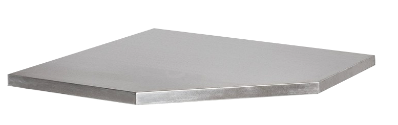 Plan de travail en inox pour meuble d'angle pour mobilier USA | SP Tools