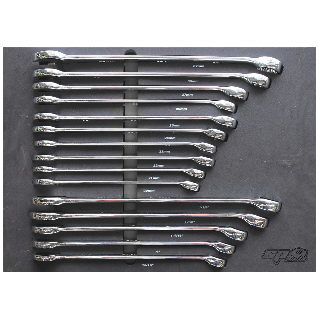 Module clés mixtes grandes tailles métrique et pouces - 15pcs (M) | SP Tools Default Title