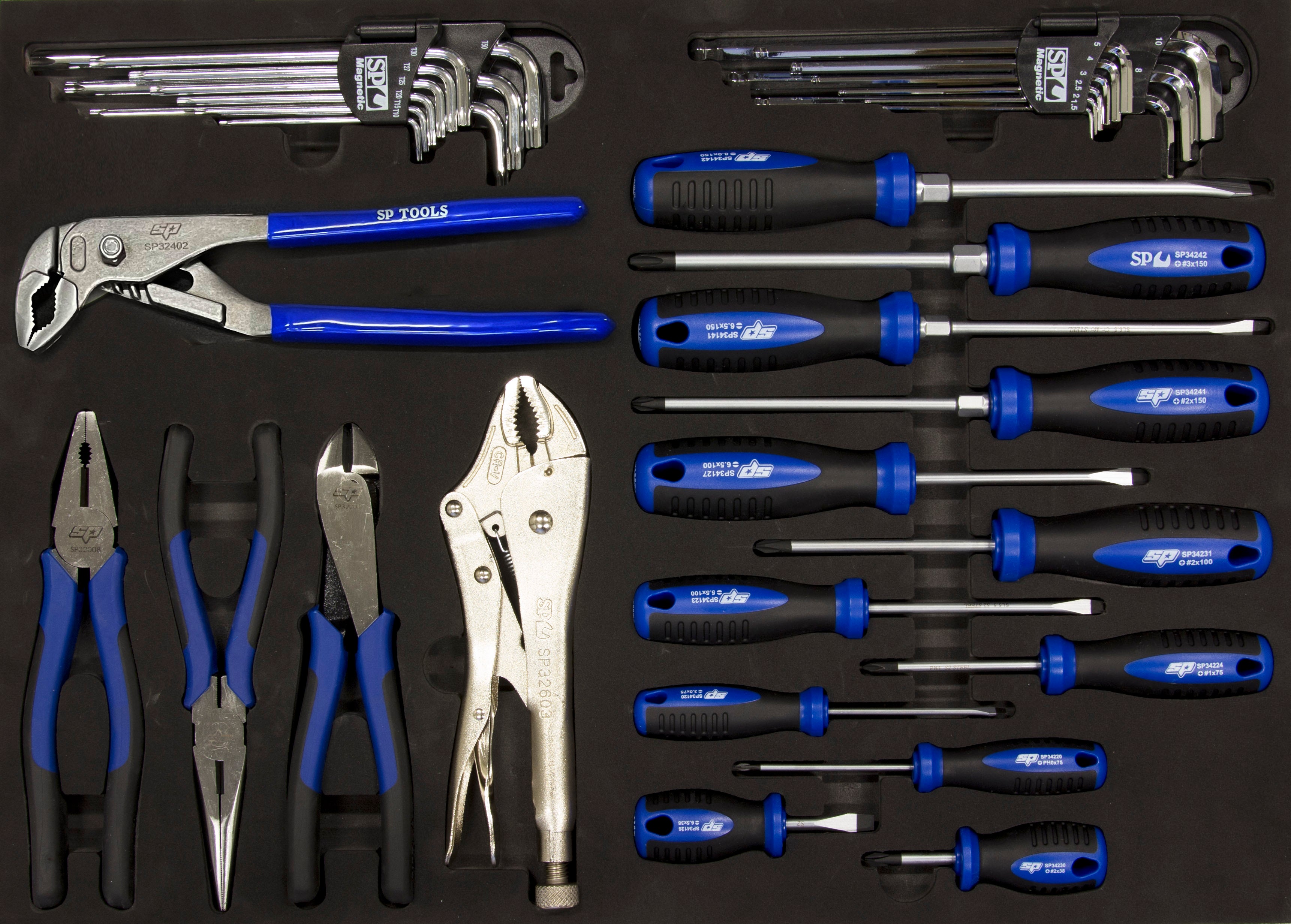 Module vissage et pinces - 35pcs (M) | SP Tools Default Title