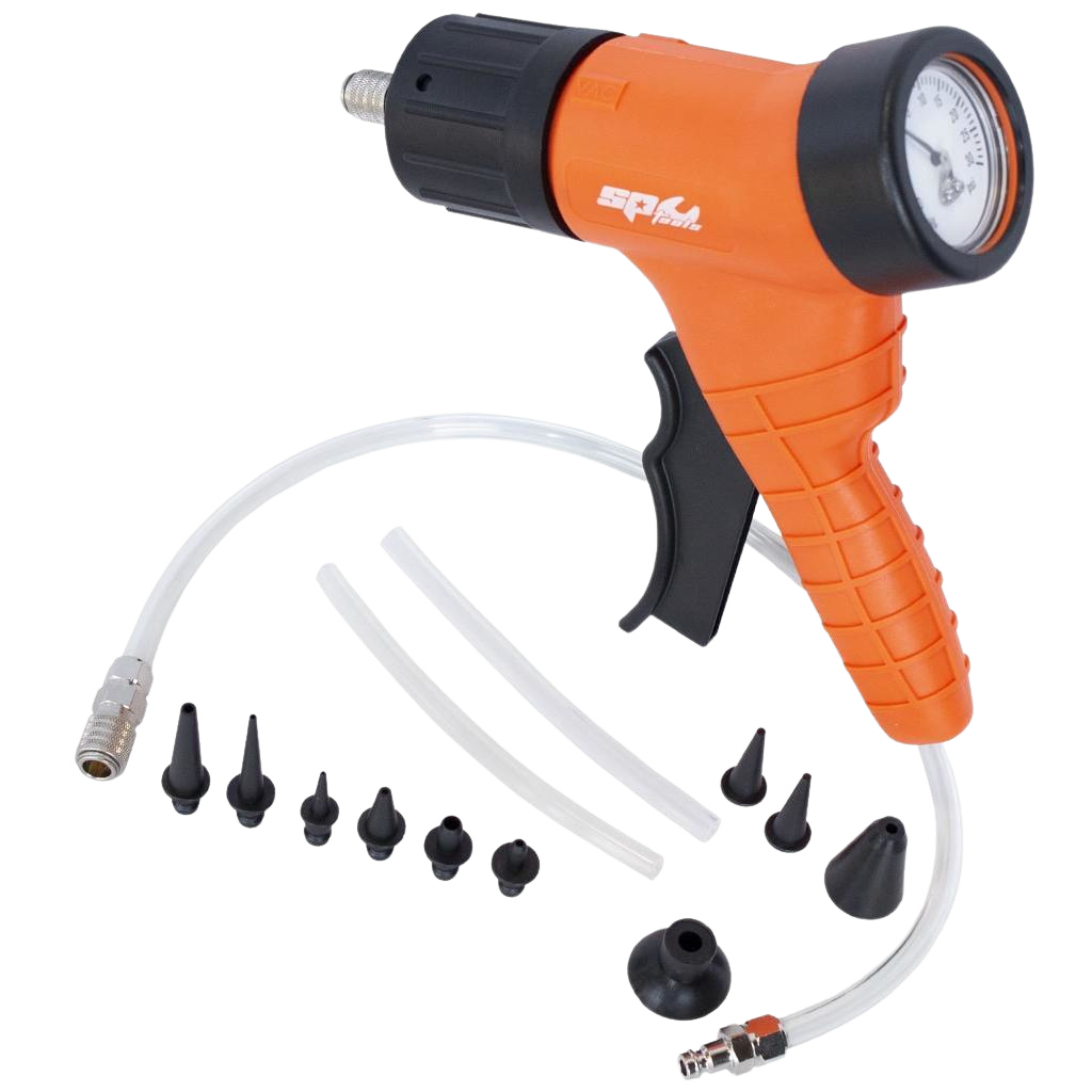 Pompe à dépression / pression avec manomètre pneumatique | SP Tools Default Title