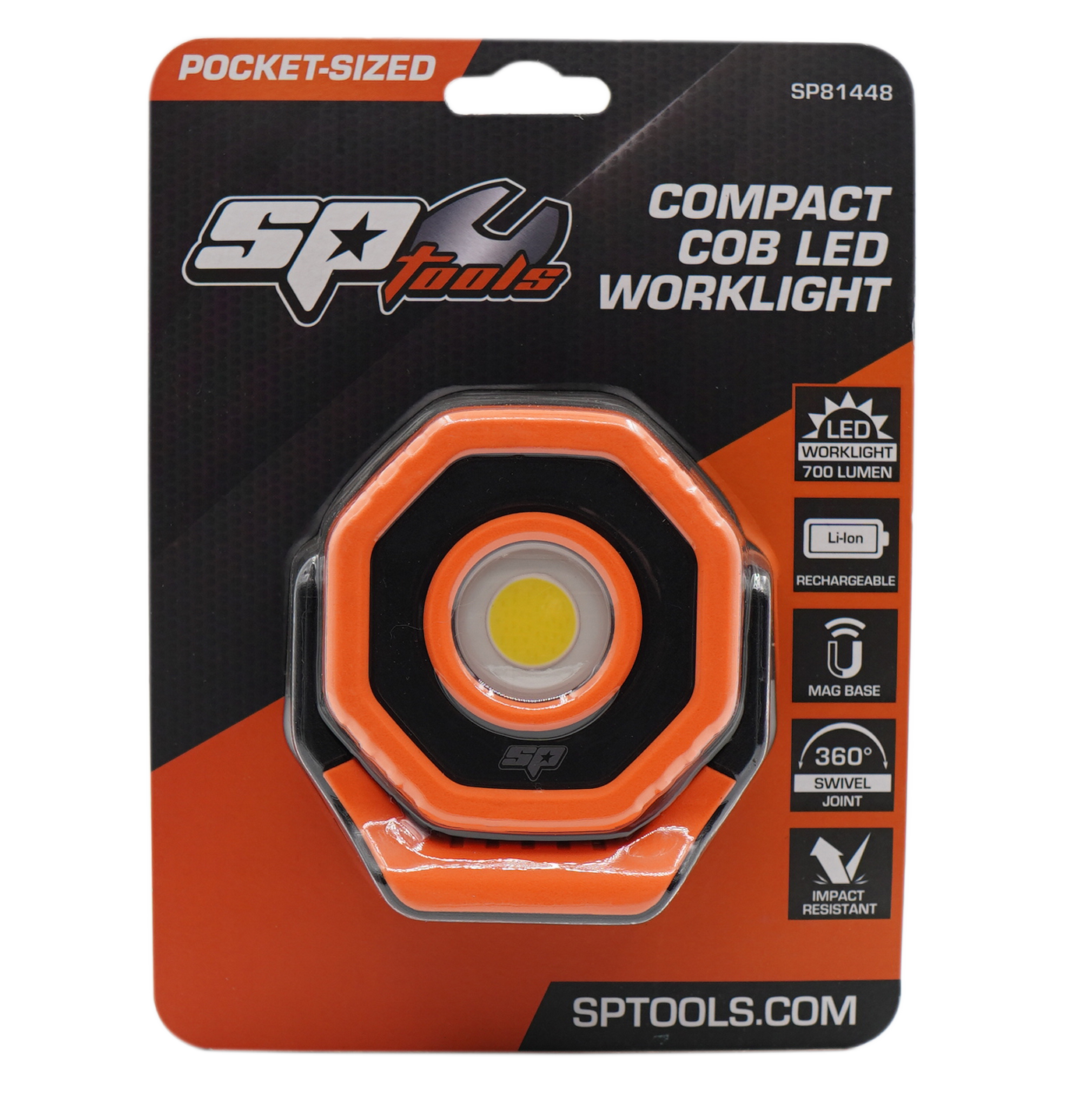 Projecteur spot LED COB compact rechargeable | SP Tools