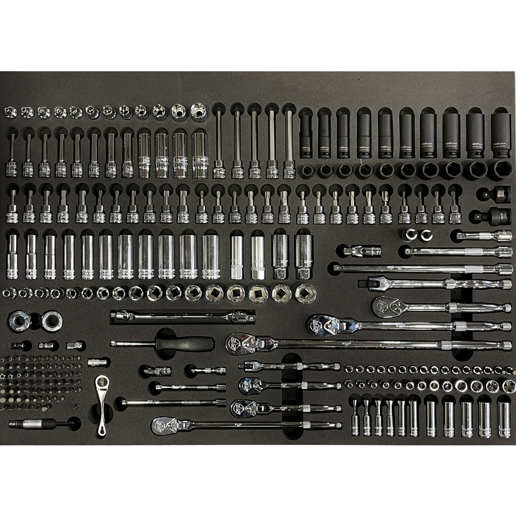 Établi mobile professionnel 13 tiroirs équipé - Noir - 610 pièces | SP Tools