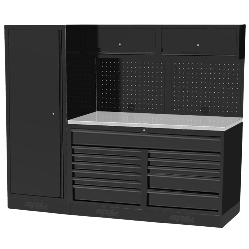 Composition modules double et armoire 1 porte USA | SP Tools Inox