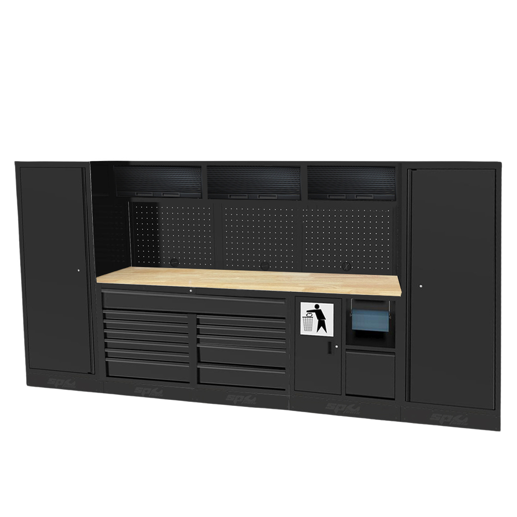 Composition 3 modules armoires hautes et 2 armoires 1 porte USA | SP Tools Bois