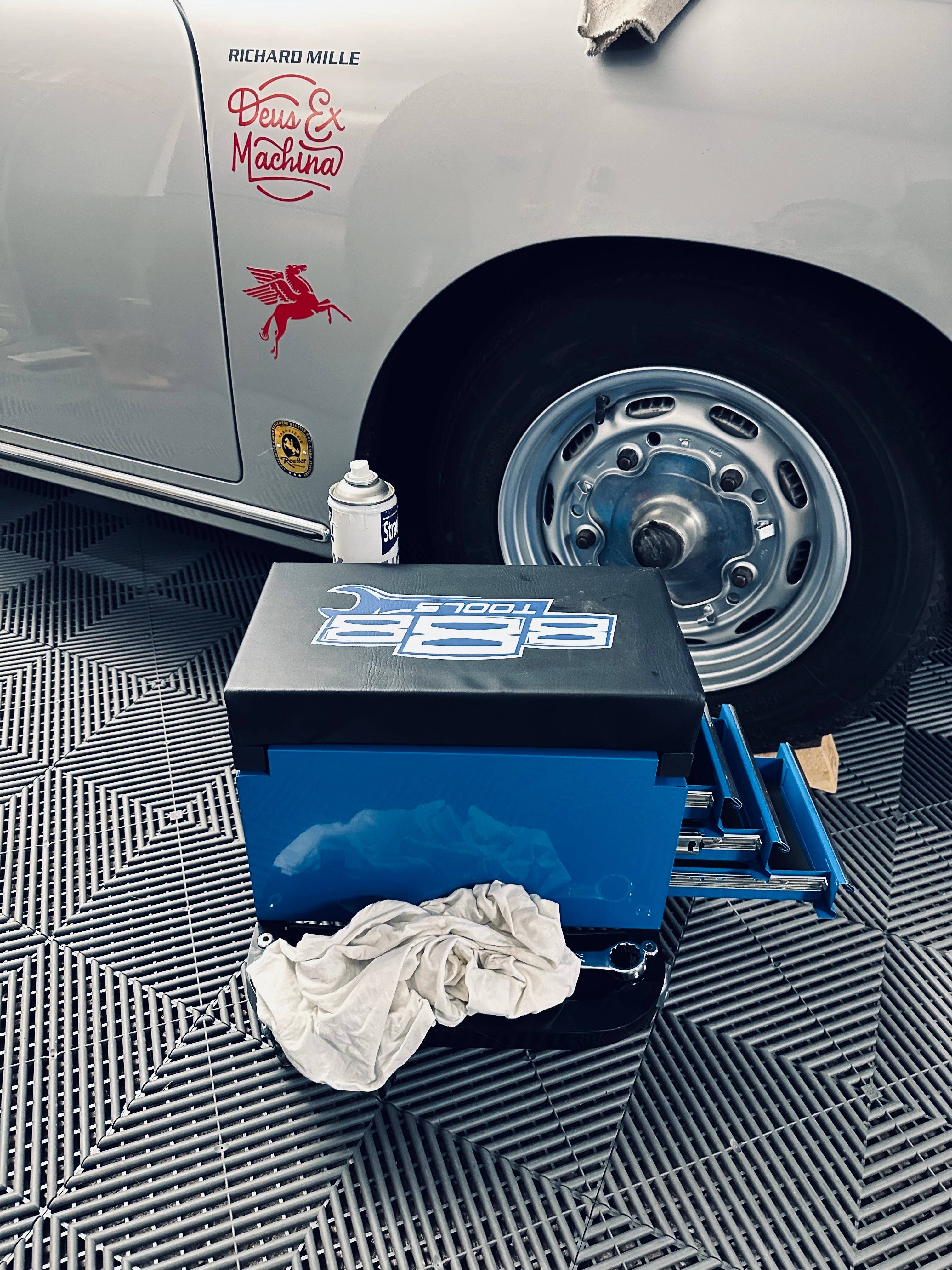 Tabouret à roulette professionnel avec rangement - Gamme Workshop USA | SP Tools