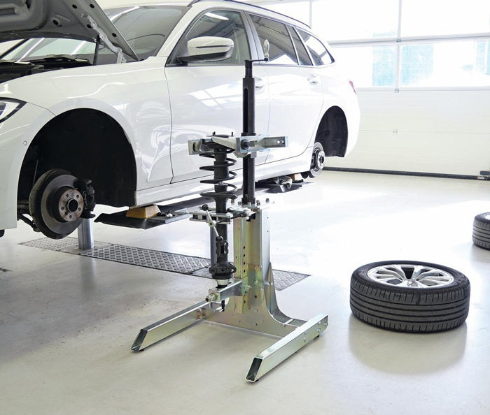 Compresseur de ressort avec support mobile | Gedore