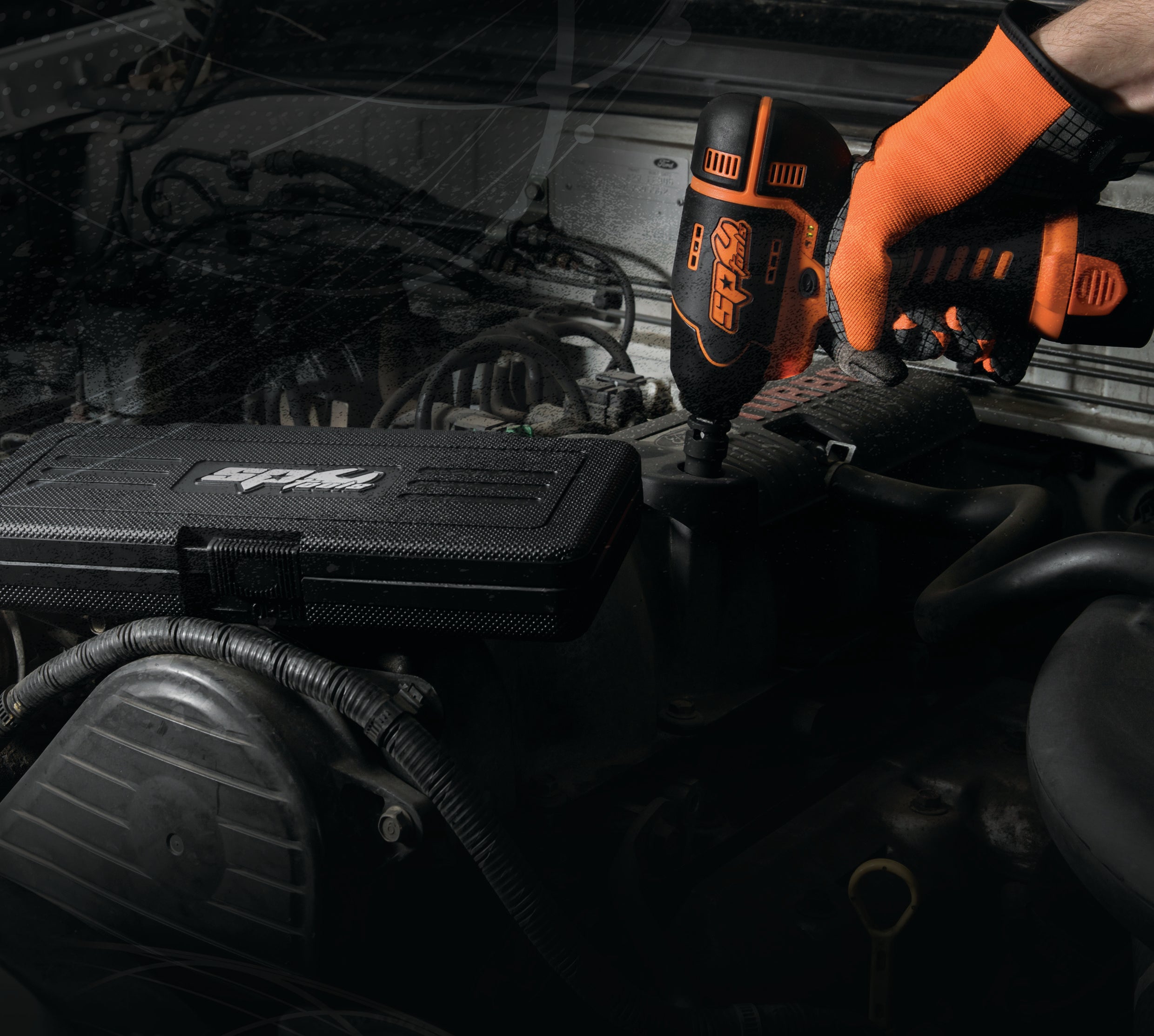 Pack clé à chocs 3/8'' 12V 2.5 Ah - 105 Nm, 2200 Rpm | SP Tools | SP83114EU