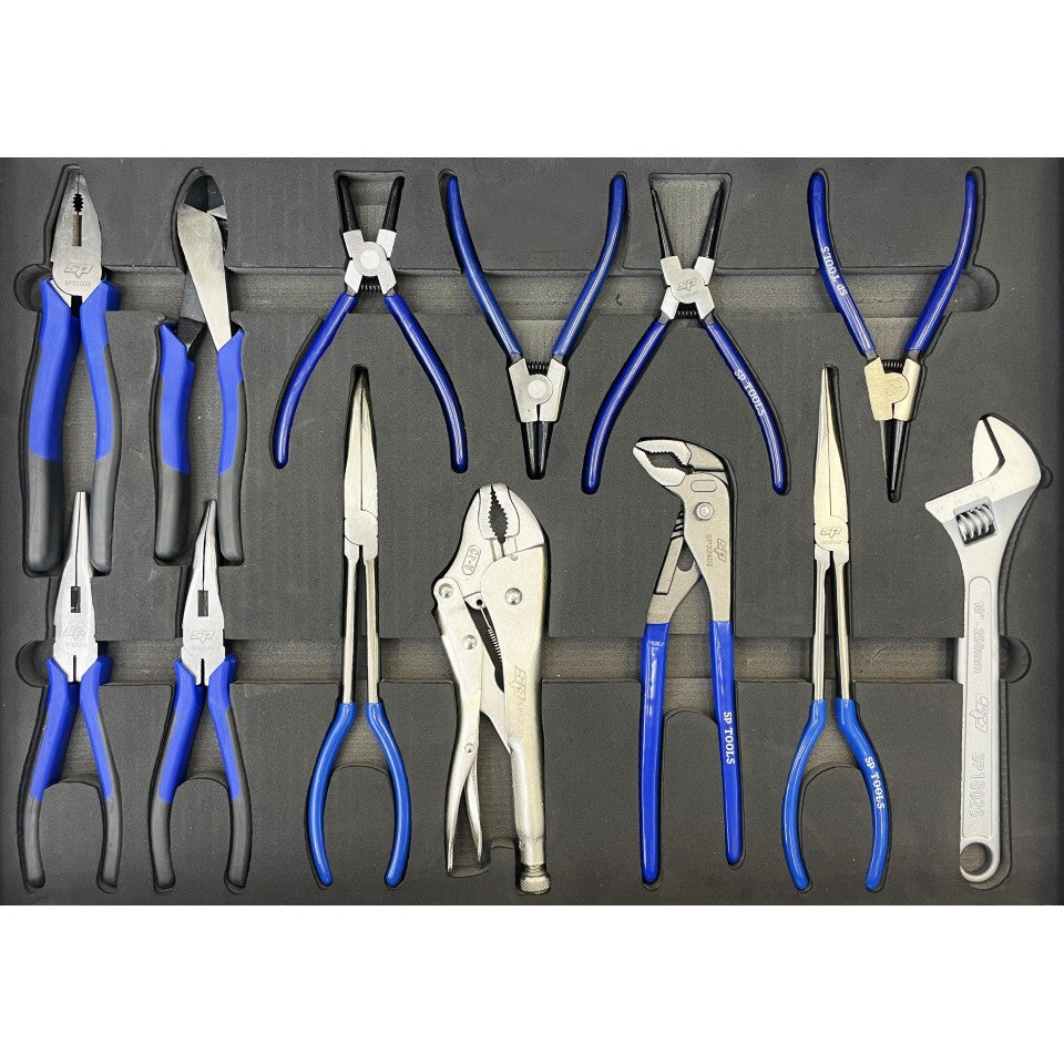 Servante XL 14 tiroirs dont 5 équipés de 350 outils CUSTOM SERIES | SP Tools