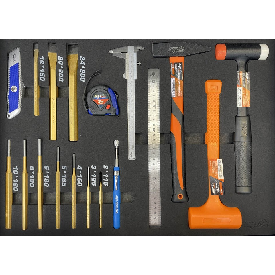 Servante XL 14 tiroirs dont 11 équipés de 468 outils CUSTOM SERIES | SP Tools