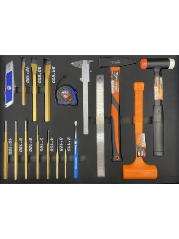 Servante XL 14 tiroirs dont 5 équipés de 350 outils CUSTOM SERIES | SP Tools