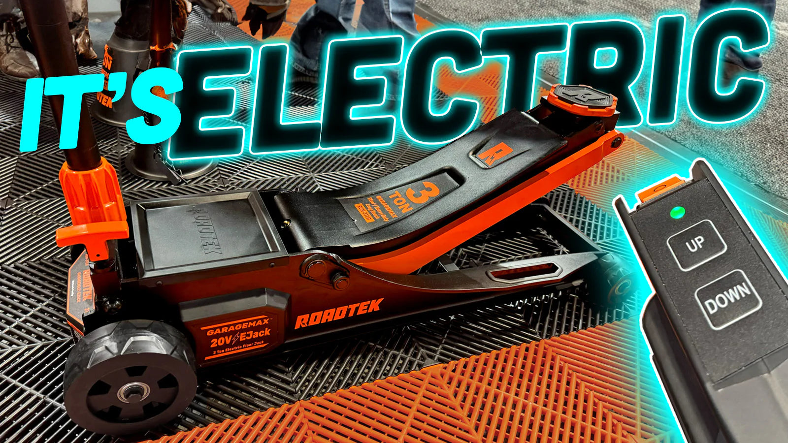 Cric électrique longue portée, roues xl, 3 tonnes