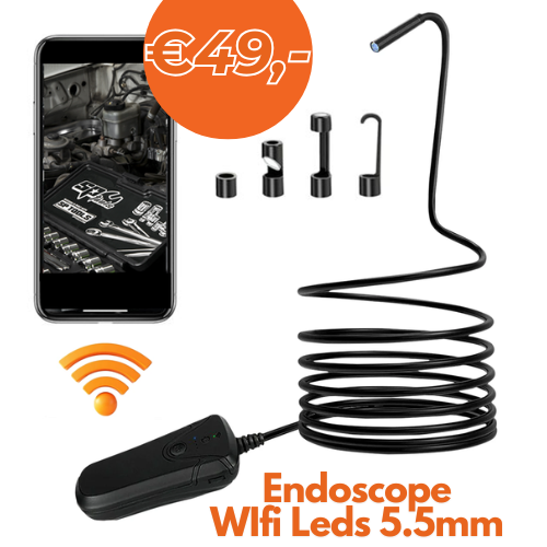 Endoscope de poche Wifi à leds 5.5mm