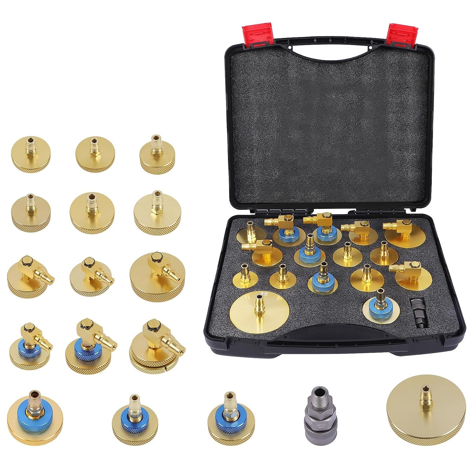 Adaptateurs universels pour purgeur de freins et d'embrayages électrique compact (17pc)