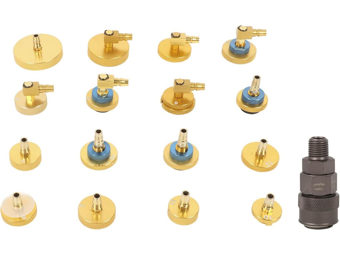 Adaptateurs universels pour purgeur de freins et d'embrayages électrique compact (17pc)