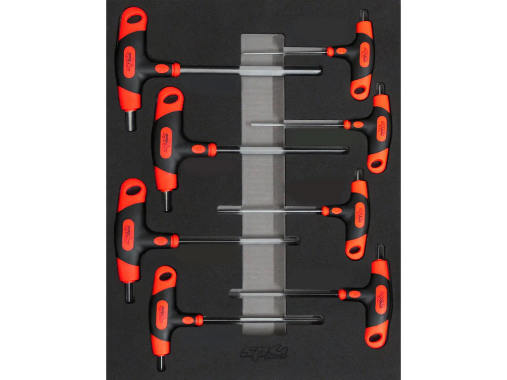 Servante MOTOS XL 14 tiroirs dont 9 équipés de 363 outils CUSTOM SERIES Rouge | SP Tools