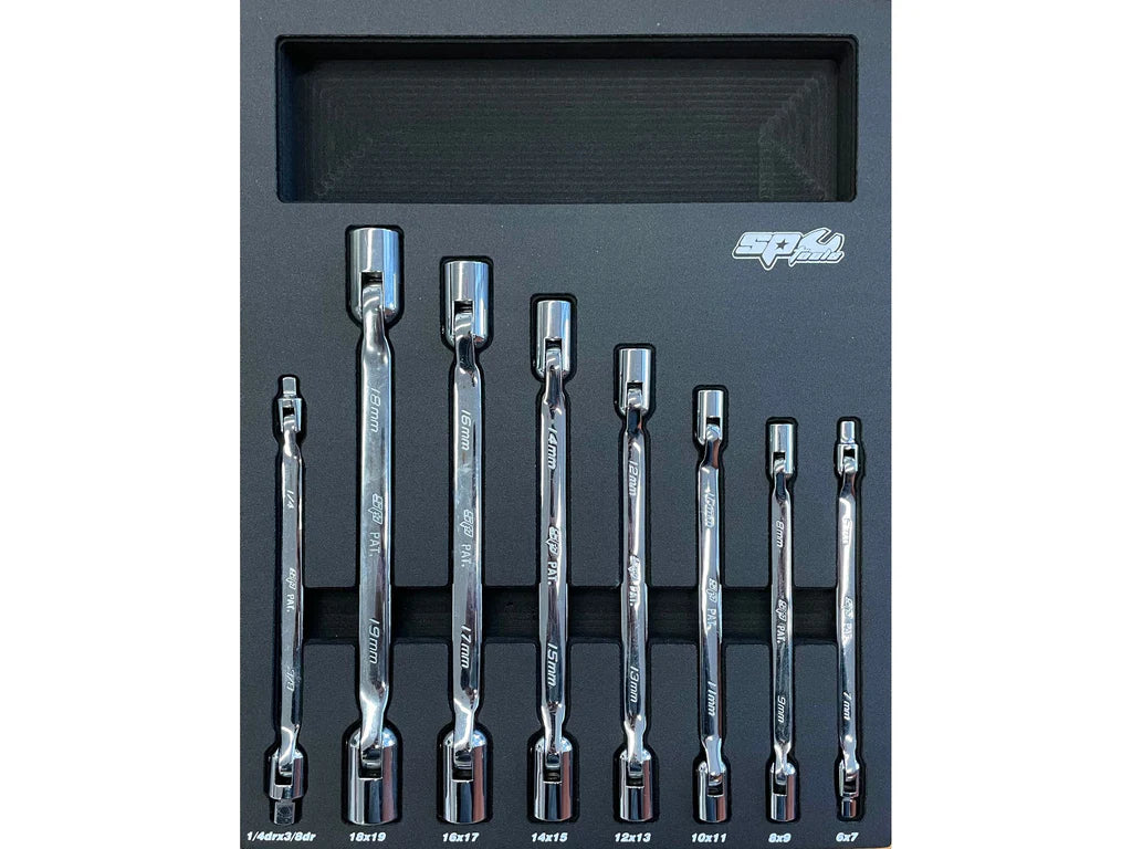 Servante XL 14 tiroirs dont 10 équipés de 464 outils CUSTOM SERIES Noire/Rouge | SP Tools