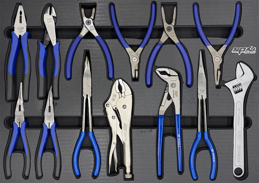 Module pinces et pinces circlips - 13 pièces (M) | SP Tools | SP50075