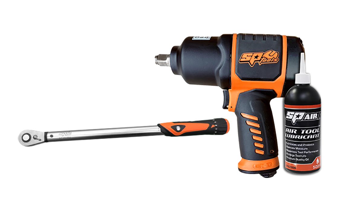 Pack promo Clé à chocs pneumatique magnésium 1/2'' + Clé dynamométrique 1/2" | SP Tools | SP9840T