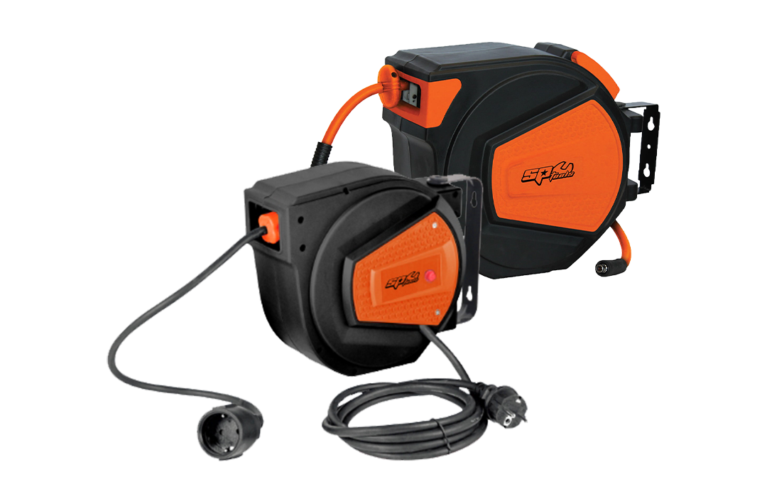 Pack promo Enrouleur de câble électrique + Enrouleur pneumatique | SP Tools | SPRS20