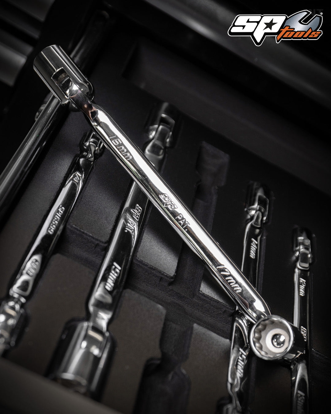 Module clés à douilles articulées - 8 pièces (S) | SP Tools | SP50030