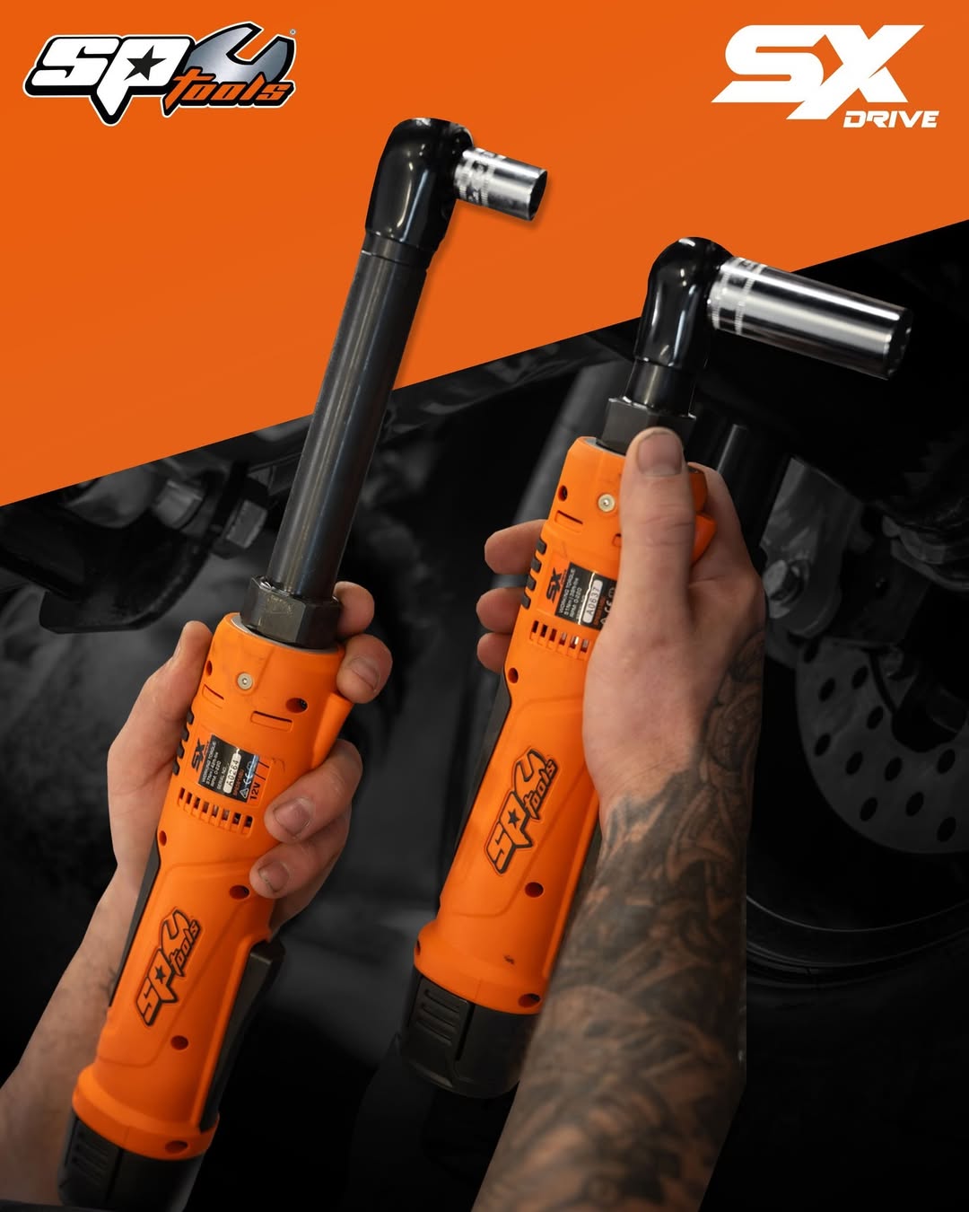 Clé à rochet 3/8'' 12V tête courte | SP Tools | SP83614