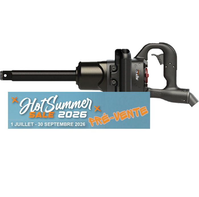 Clé à chocs pneumatique alu 1'' 3500 Nm - Légère et compacte Next | SP Tools | SP9870-6