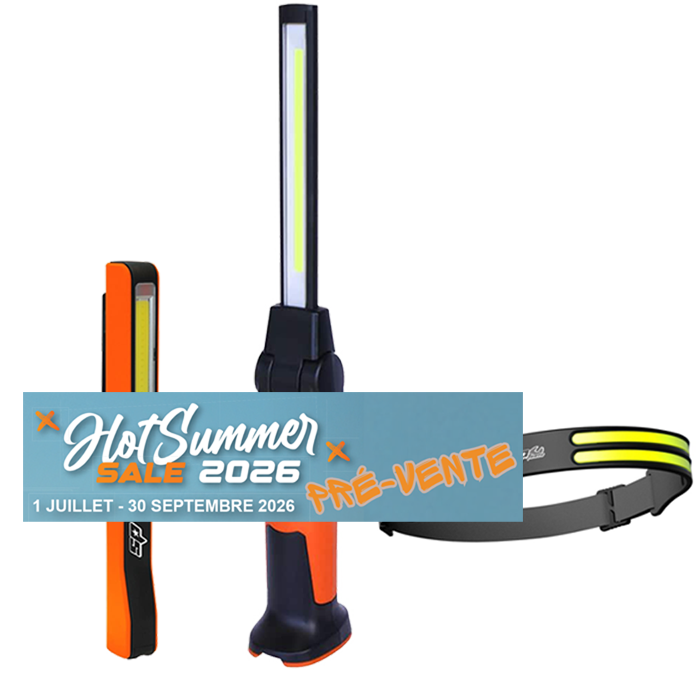 Pack de 3 > Lampe stylo, baladeuse et lampe frontale | SP Tools | SPS0204