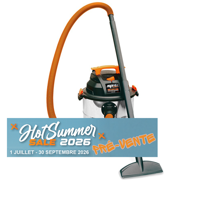 Aspirateur professionnel 20L eau et poussière 1250w SP Tools | SP Tools | SP020