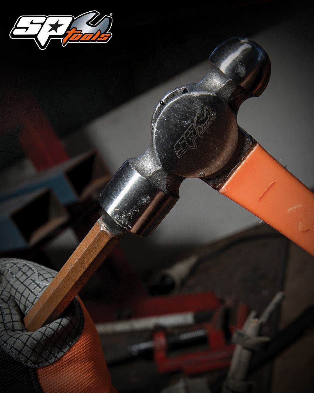 Marteau à panne ronde manche fibre | SP Tools